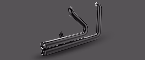Khrome Werks Dyna Two Step Black Drag Style Headers W/ Billet Tips - Dyna 2006-2