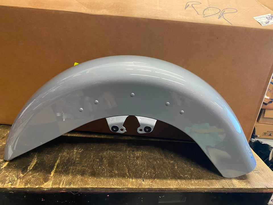 SILVER FRONT FENDER OEM HARLEY FLHX FLTR STREET ROAD GLIDE FACTORY 2014^ NEW!