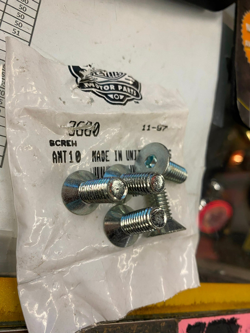 COUNTERSUNK BRAKE ROTOR BOLT HARLEY SOFTAIL SPORTSTER DYNA FXR 5/16X 7/8 FRONT
