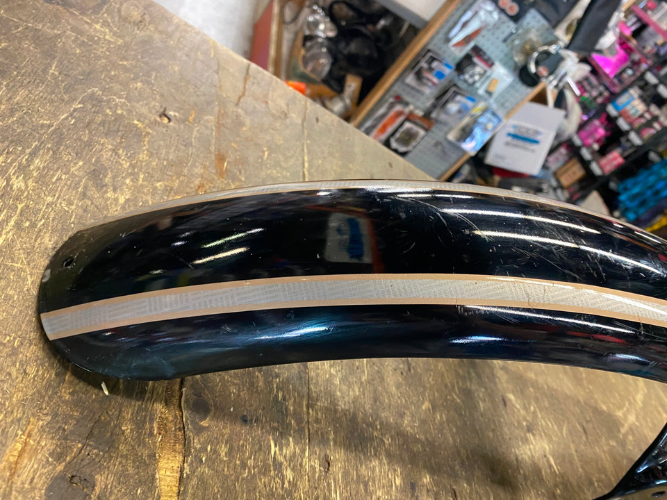 VIVID BLACK FRONT FENDER OEM HARLEY 100TH ANNIVERSARY SPORTSTER DYNA 883 1200