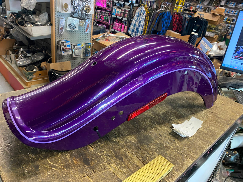 REAR BOBTAIL FENDER DYNA WIDE GLIDE 1996-03 OEM HARLEY FXDWG 7" CONCORD PURPLE
