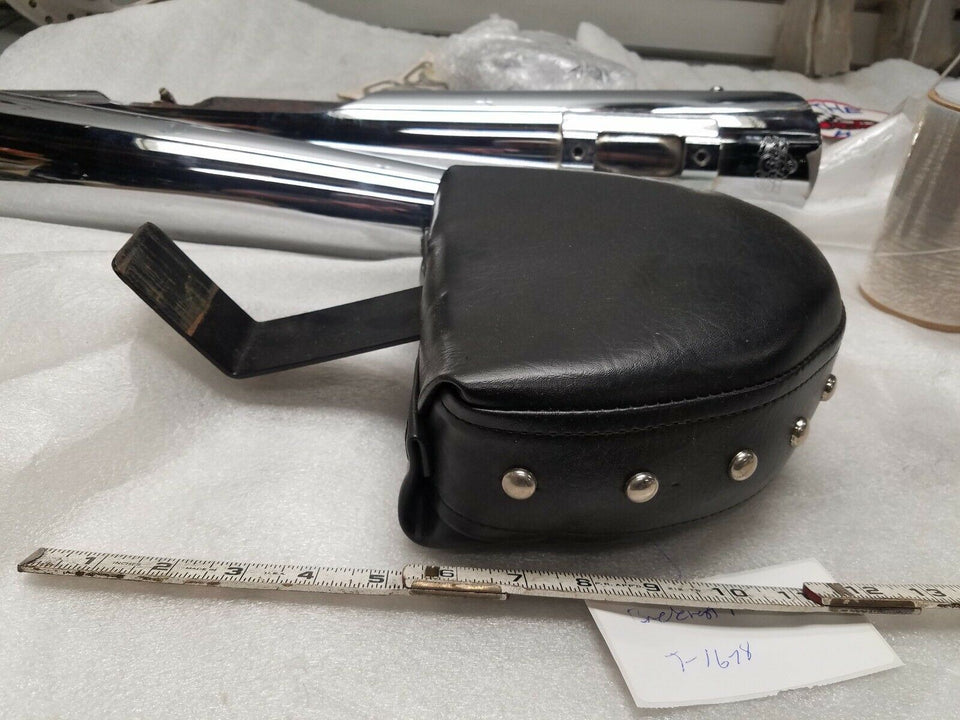 PASSENGER SEAT PAD SISSYBAR MUSTANG CORBIN SEAT HARLEY HONDA STUDS MOTORCYCLE