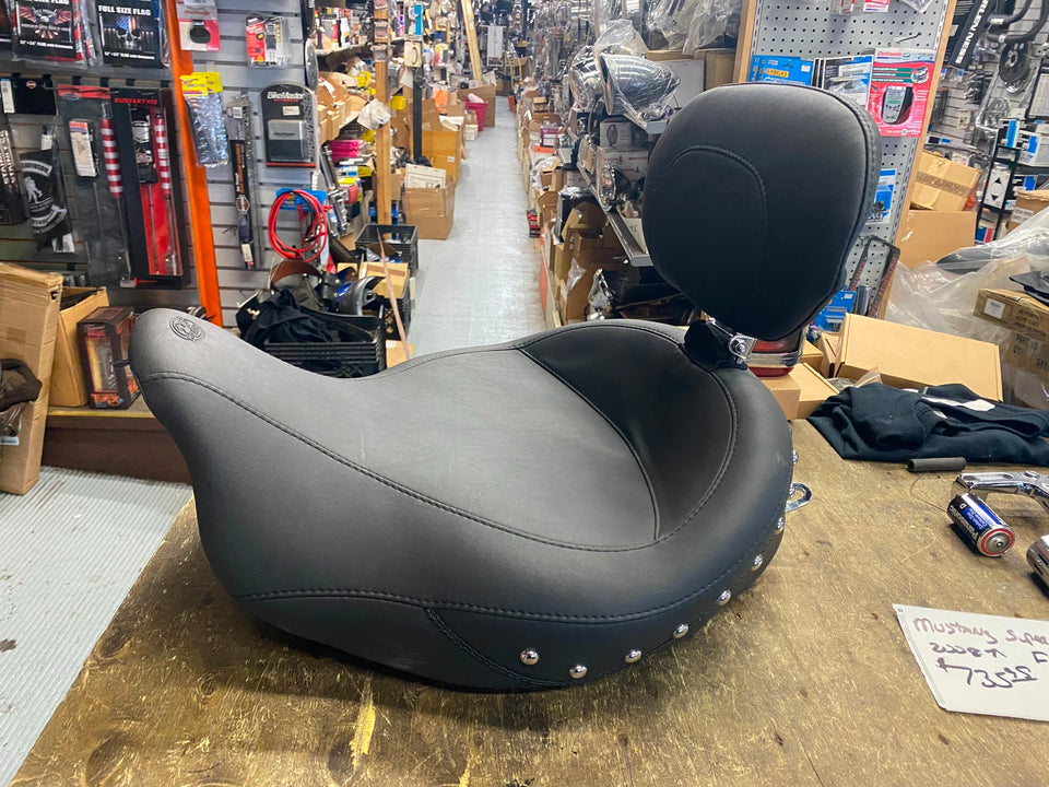 MUSTANG TOURING SEAT 2008^ HARLEY FLHX STREET ROAD GLIDE FLH BAGGER DRI BACKREST