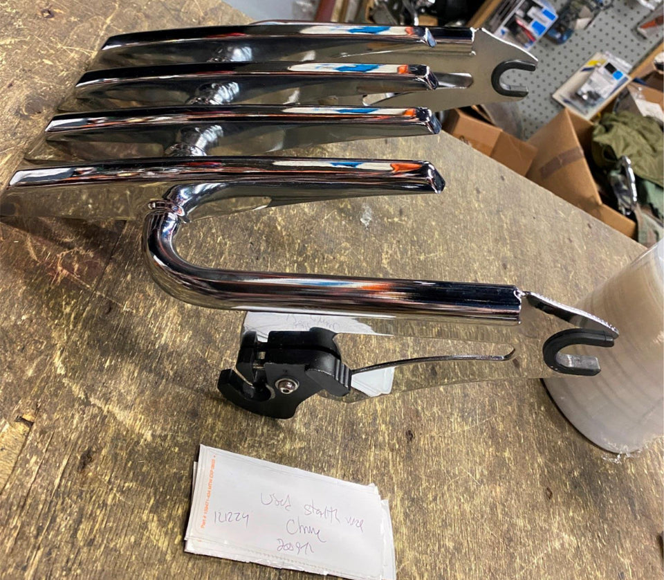 53566-09A HARLEY STEALTH RACK DETACHABLE CHROME 09^ FLH TOURING OEM STREET GLIDE