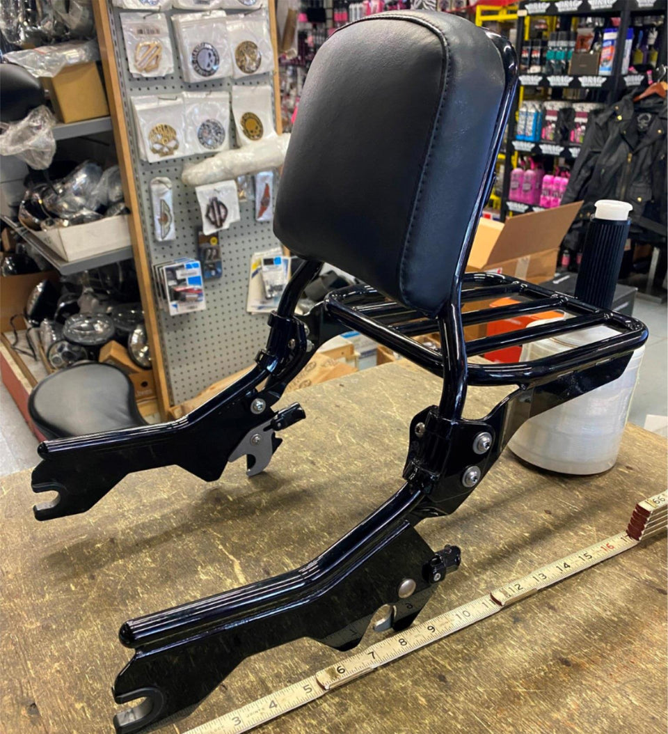 OEM HOLDFAST SISSYBAR PASSENGER BACKREST HARLEY M8 SOFTAIL STREET BOB LUGGAGE RA