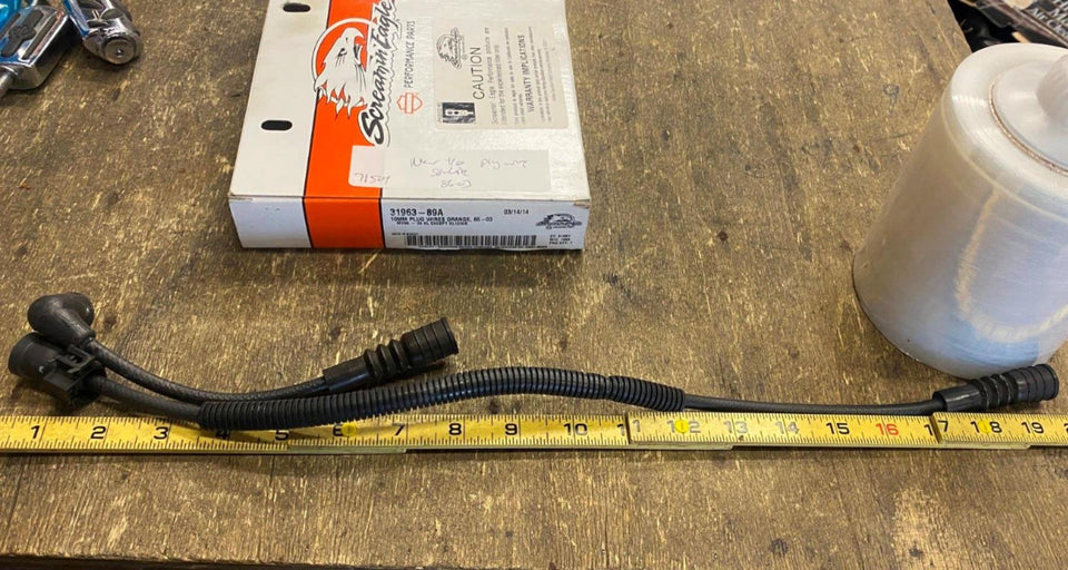FACTORY OEM SPARK PLUG WIRES HARLEY SPORTSTER 1986-2003 883 1200 NEW TAKEOFF