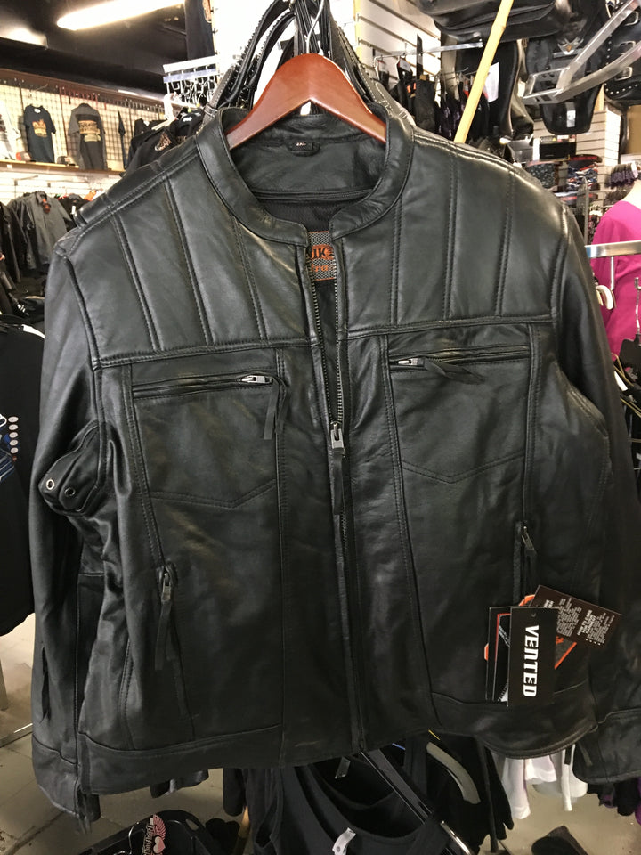 MENS COWHIDE LEATHER JACKET 0012500