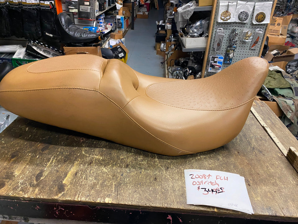 CUSTOM 2008^ SEAT BROWN HARLEY TOURING FLH STREET GLIDE ULTRA CLASSIC LIMITED