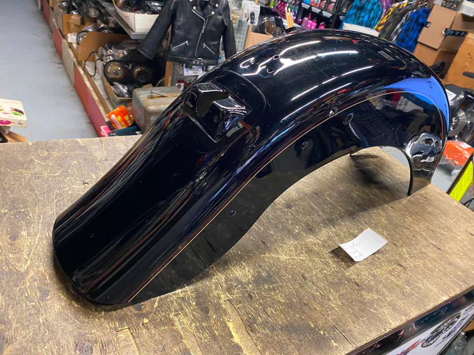 OEM VIVID BLACK STRIPES REAR FENDER HARLEY FATBOY FLSTF 1993-99 FACTORY NICE!