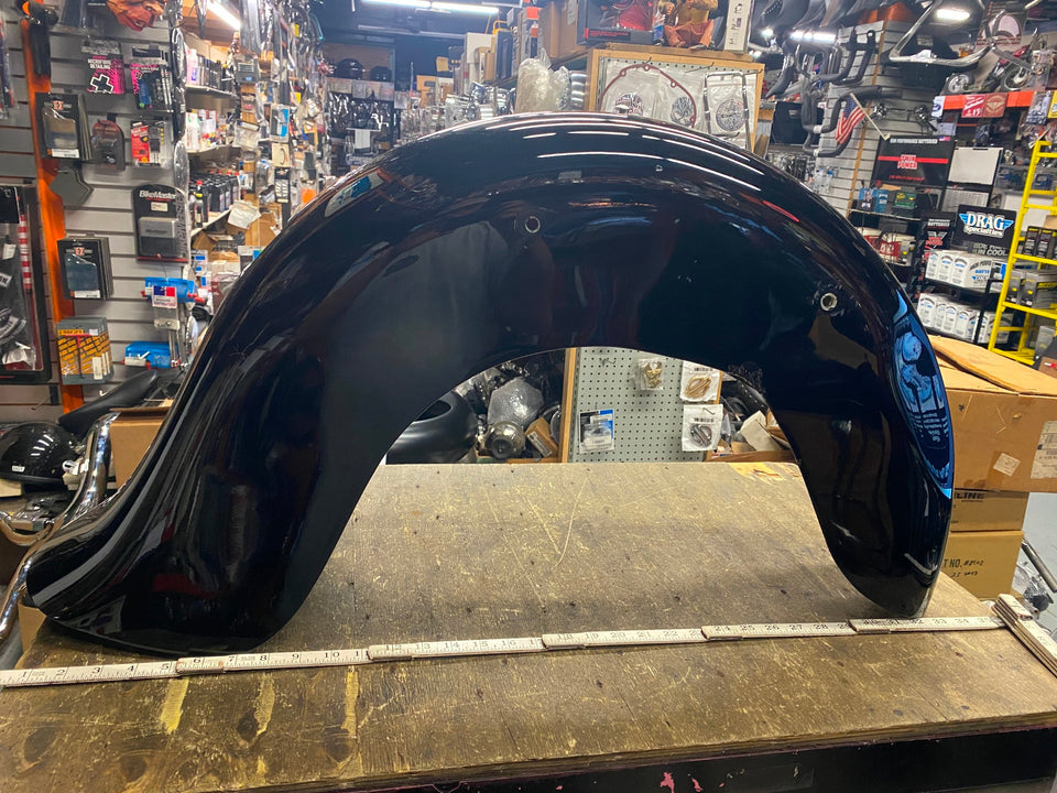TAIL DRAGGER REAR FENDER SKIRTED HARLEY DYNA FXR SPORTSTER CUSTOM MOTORCYCLE 8"
