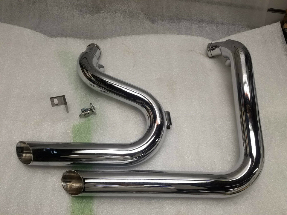 2 1/4" CHUBS DRAG PIPES HARLEY DYNA SUPERGLIDE WIDE GLIDE STREET FAT BOB 2006^