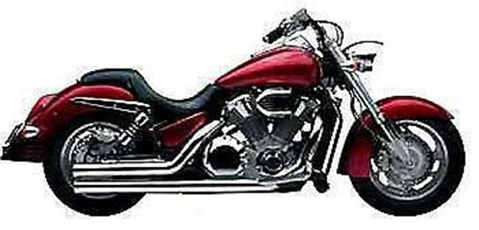 08-09 YAMAHA RAIDER ROAD BURNER DG HARD KROME LARGE RADIUS CUSTOM EXHAUST PIPES