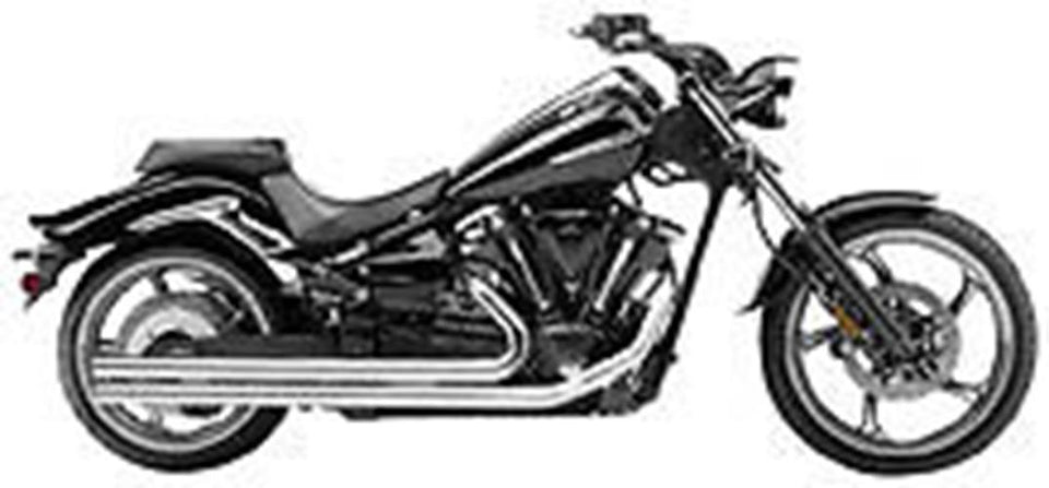 2008-2011 YAMAHA RAIDER ROAD BURNER BLACK STREETLITES 2.5' CUSTOM EXHAUST PIPES