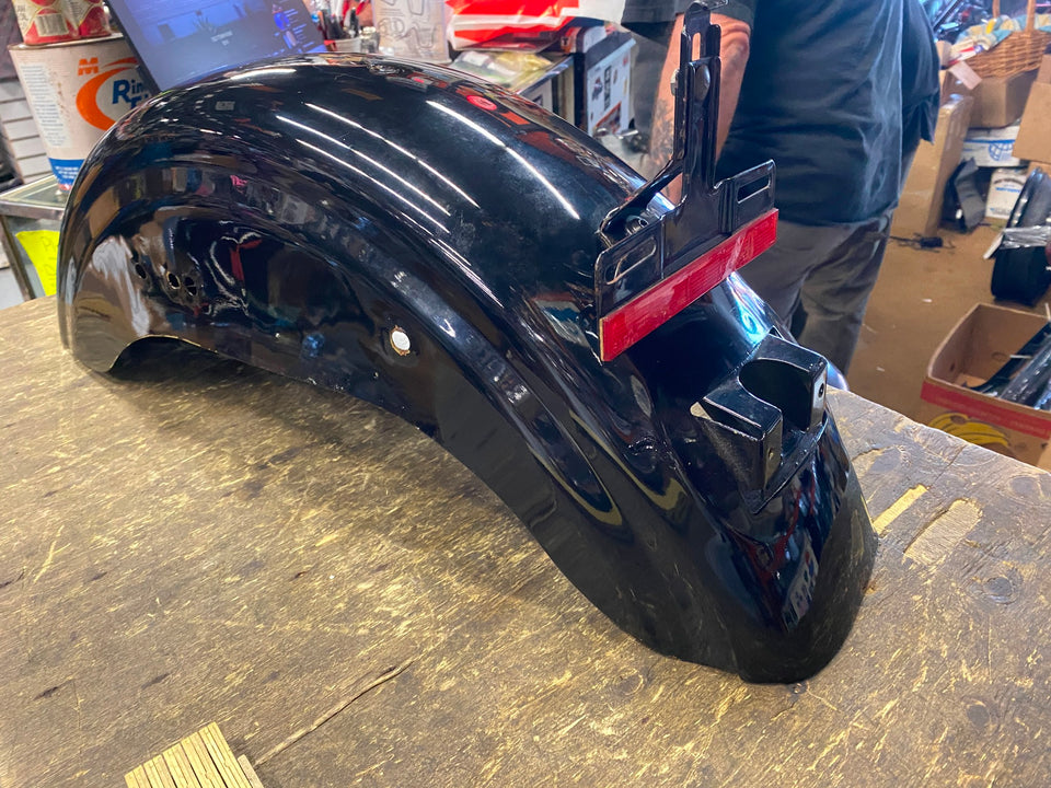 REAR FENDER HARLEY FXR OEM VIVID BLACK FXRT LOW RIDER SUPERGLIDE SMALLS