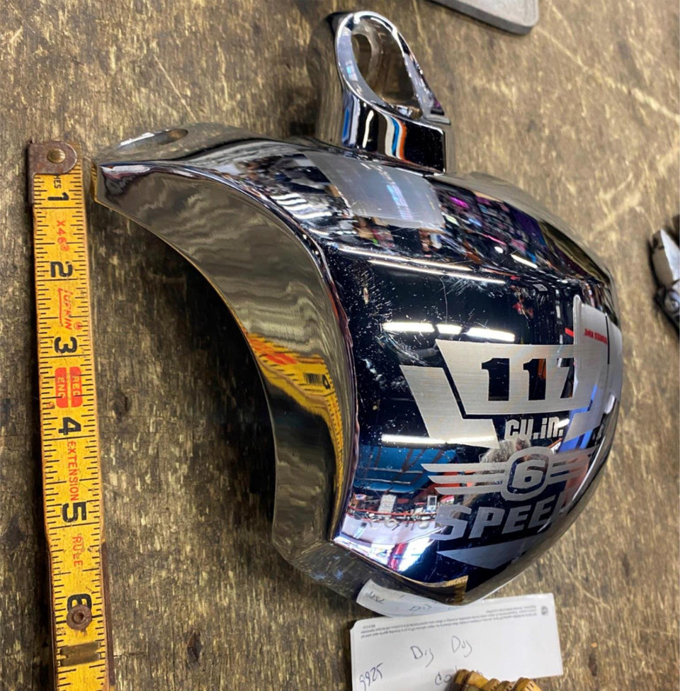 BIG DOG MOTORCYCLES BDM OEM CHROME COIL COVER MOUNT IGNITION SWITCH CHOPPER 117