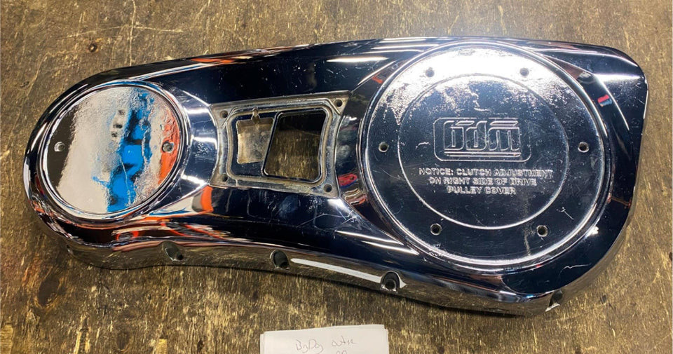 CHROME OUTER PRIMARY CLUTCH COVER BDM BIG DOG MOTORCYCLES CHOPPERS