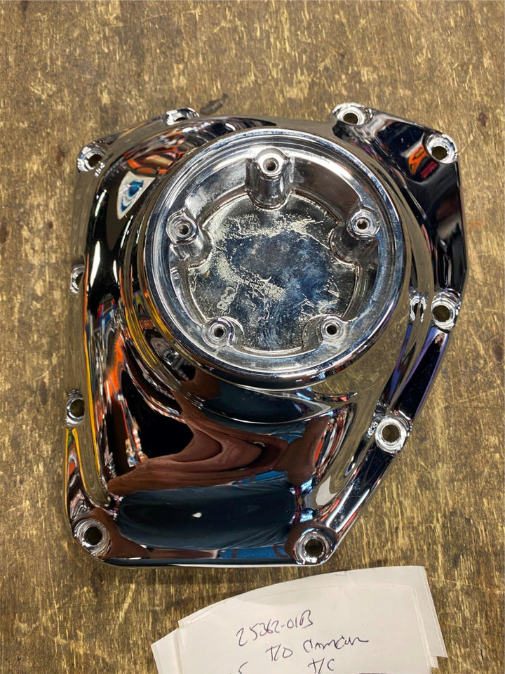 OEM HARLEY TIMING COVER TWIN CAM 25362-01B CHROME NEW T/O SOFTAIL TOURING DYNA