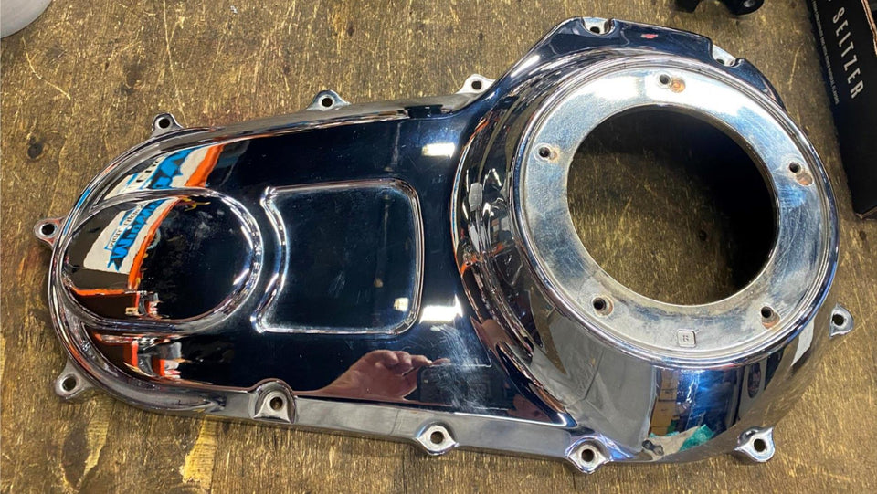 CHROME PRIMARY CLUTCH COVER HARLEY OEM 2007^ TOURING FLH ROAD STREET GLIDE KING!