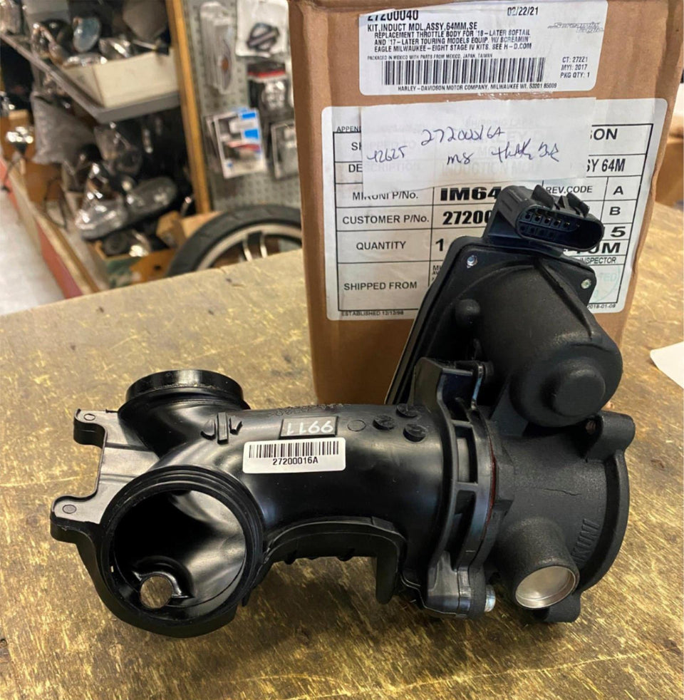 HARLEY OEM TOURING / SOFTAIL 2017-2023 M8 THROTTLE BODY INTAKE 55MM
