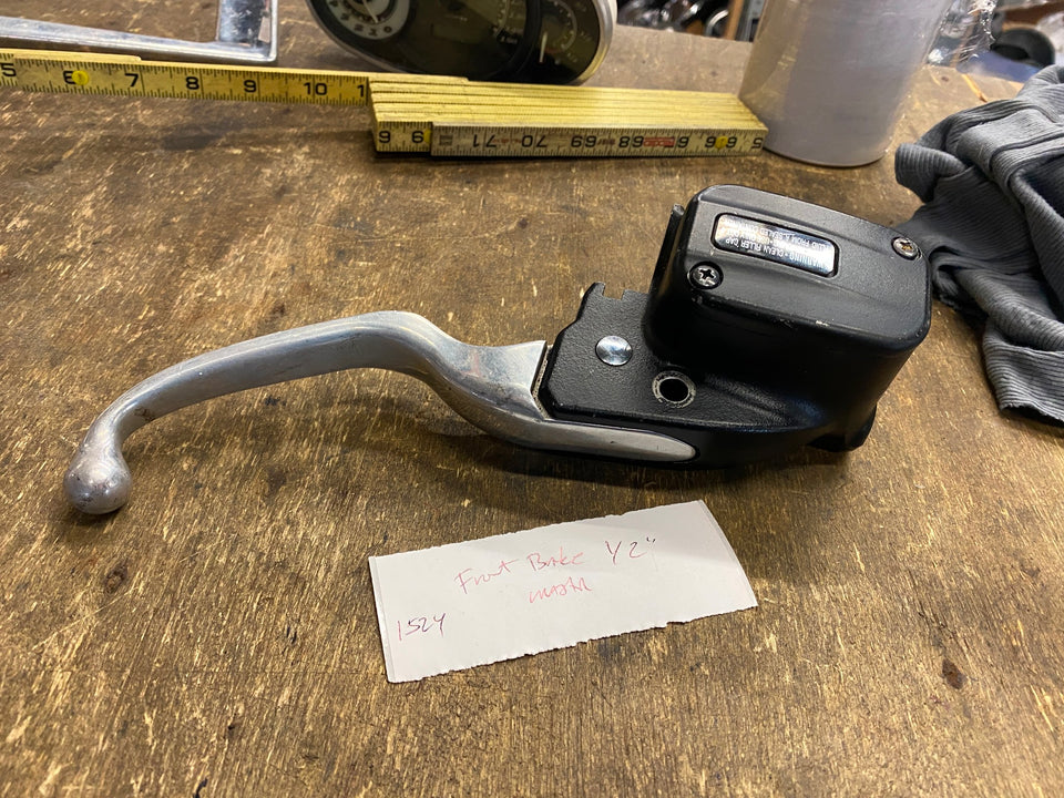 OEM BLACK FRONT BRAKE MASTER CYLINDER FLHX STREET ROAD GLIDE KING TOURING 2014^