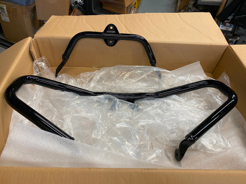 OEM HARLEY CHOPPED ENGINE GUARD ROAD GLIDE BLACK NEW T/O 2024 FLTRX HIGHWAY BAR