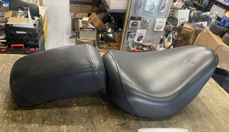 SOLO SEAT PAD HARLEY SHOVELHEAD PANHEAD FLH FX WIDE GLIDE OEM FACTORY SWINGARM