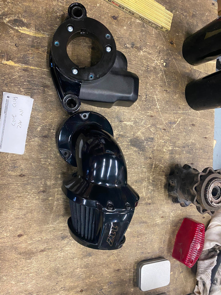 OEM HARLEY FXDLS FLHX 110 SCREAMIN EAGLE BLACK ELITE HEAVY BREATHER AIR CLEANER