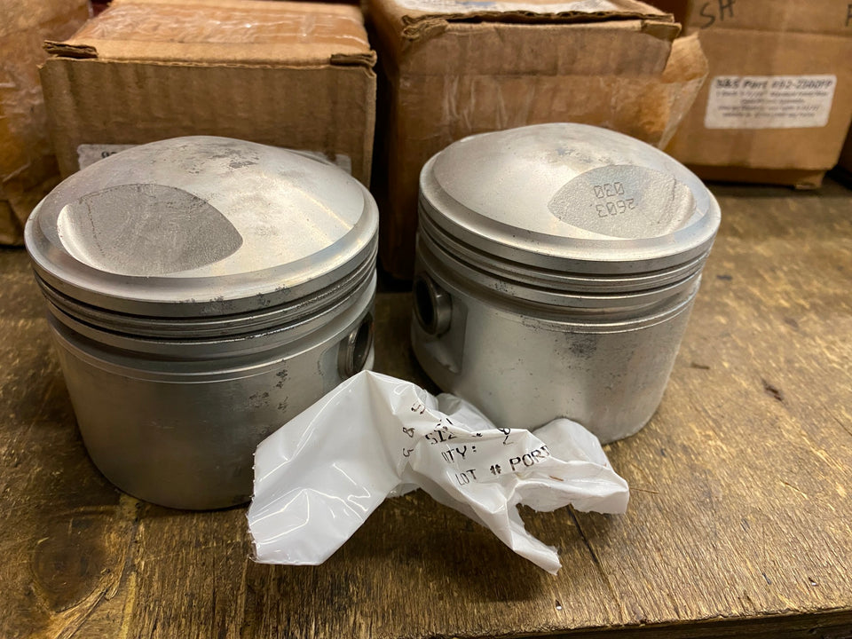 S&S CYCLE 3 7/16 PISTONS 92-2603 SHOVELHEAD PANHEAD .030 BORE HARLEY PAIR