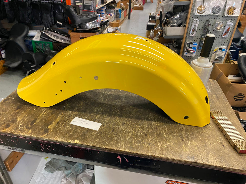 INDUSTRIAL YELLOW HARLEY 2023 FLTRXS ROAD STREET GLIDE OEM FACTORY REAR FENDER