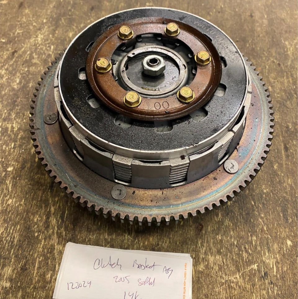 HARLEY CLUTCH BASKET HUB ASSY 1998-06 TOURING SOFTAIL DYNA 14K 5 SPEED OEM FLH F