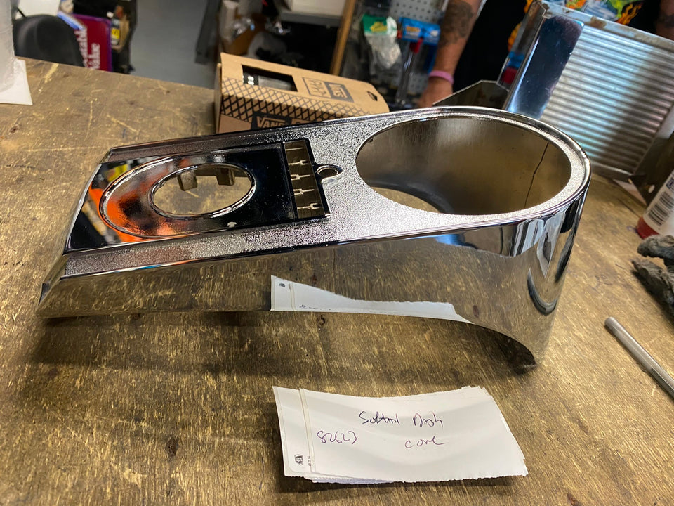 CHROME DASH COVER HARLEY SOFTAIL 2000^ SPEEDOMETER GAUGE HERITAGE FATBOY NEW