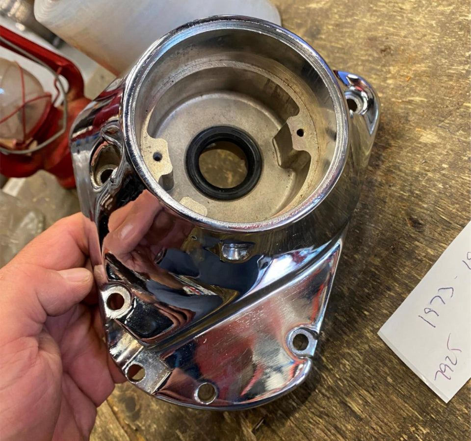 CHROME CAM COVER HARLEY EVO SHOVELHEAD 1973-1991 SOFTAIL FXR DYNA FLH FXST CONE