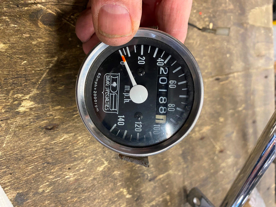 MINI SPEEDO HARLEY 2:1 SPORTSTER FXR DYNA CHOPPER CUSTOM DRAG JAPAN VTG FX SHOVE