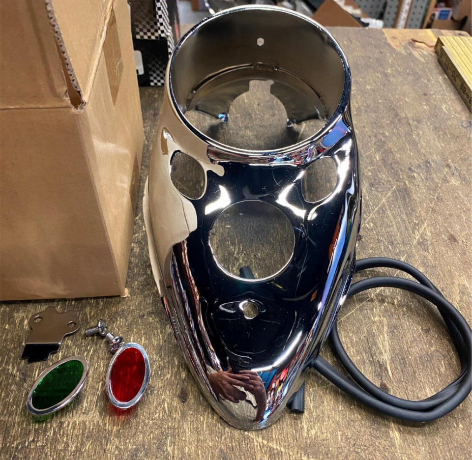 CATEYE DASH COVER KIT HARLEY PANHEAD KNUCKLEHEAD SHOVELHEAD FATBOB FLATHEAD CHRO