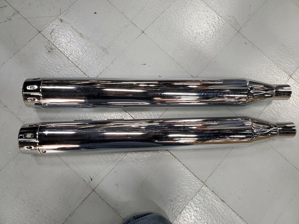 SLIP ON MUFFLERS HARLEY TOURING ULTRA CLASSIC BAGGER 1995-2016 FLH CUSTOM EXHAUS