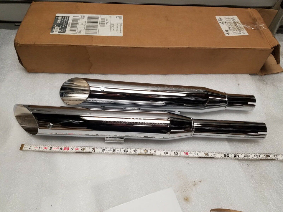 NEW SCREAMIN EAGLE SLIP ON MUFFLERS HARLEY SOFTAIL SLASH CUT FATBOY FXST 2000^