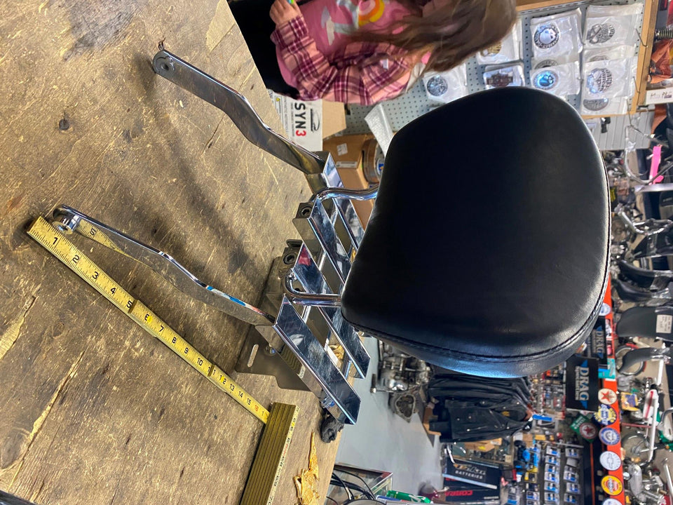 OEM 4 CHANNEL LUGGAGE RACK SISSYBAR BACKREST HARLEY ROAD KING 1997^ BAGGER GLIDE