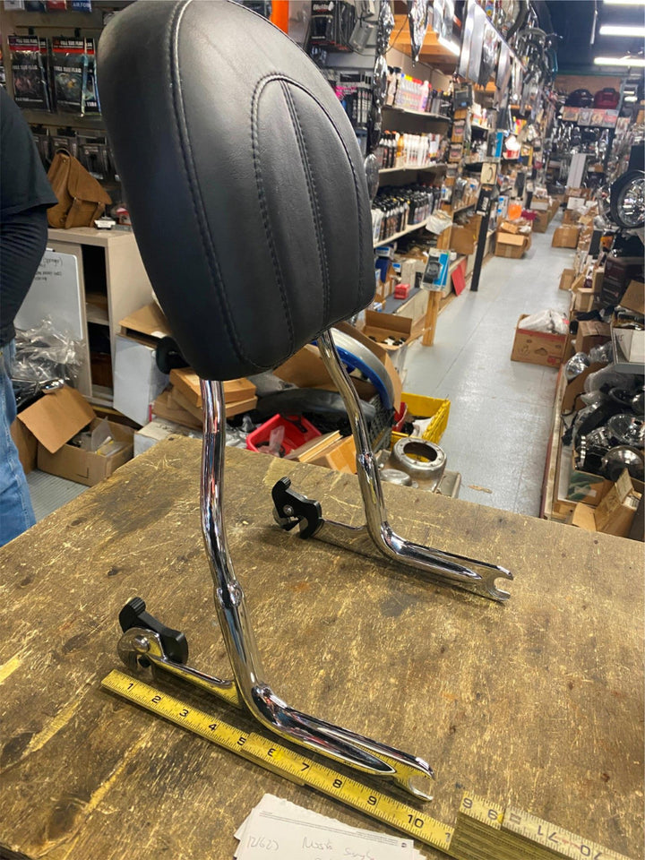 DETACHABLE SISSYBAR BACKREST HARLEY HERITAGE SOFTAIL NOSTALGIA W PAD OEM CHROME