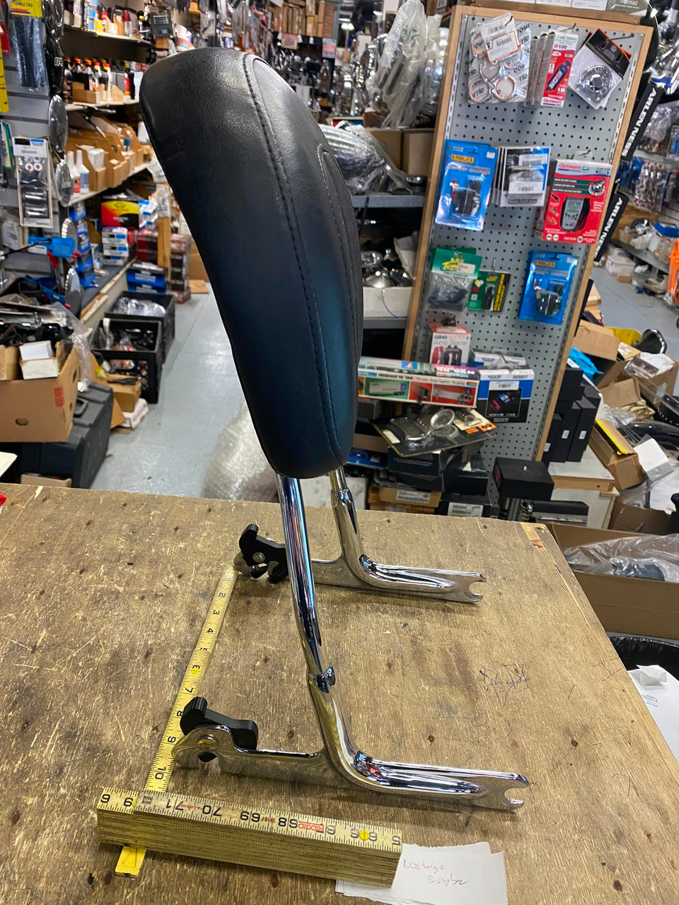 NOSTALGIA HERITAGE SOFTAIL SISSYBAR BACKREST W PAD HARLEY FLSTN OEM FACTORY NICE