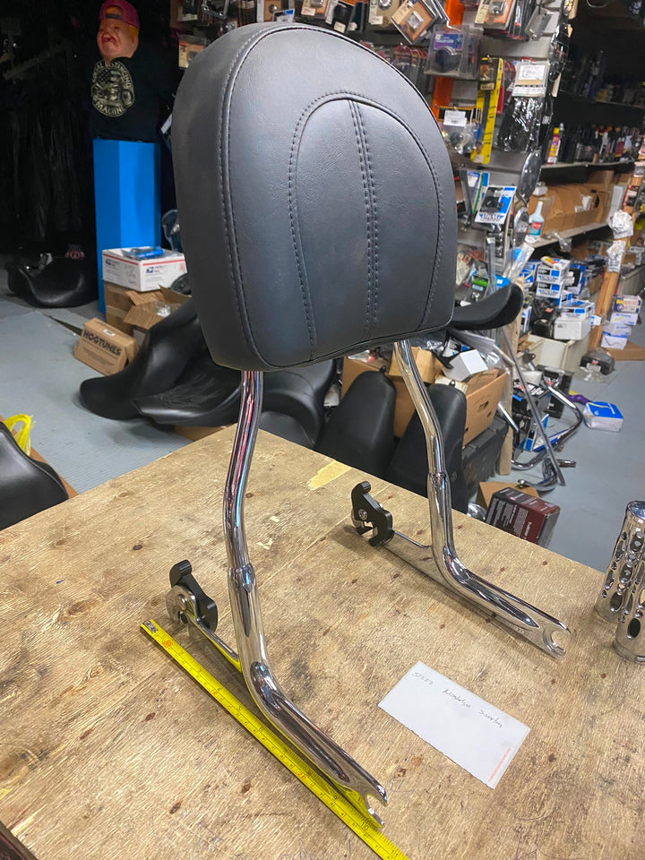 SISSYBAR PASSENGER BACKREST WIDE PAD HARLEY HERITAGE SOFTAIL NOSTALGIA DELUXE