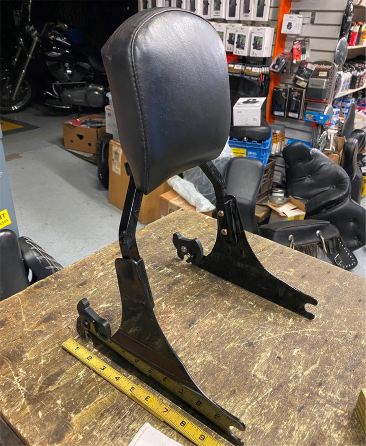 OEM HARLEY DETACHABLE SISSYBAR HERITAGE SOFTAIL FATBOY BLACK FXST PASS BACKREST