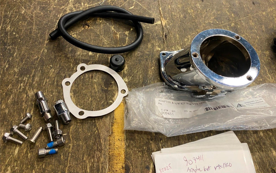 KURYAKYN 909411 HYPER CHARGER AIR CLEANER ADAPTER MOUNTING KIT HONDA VTX1800