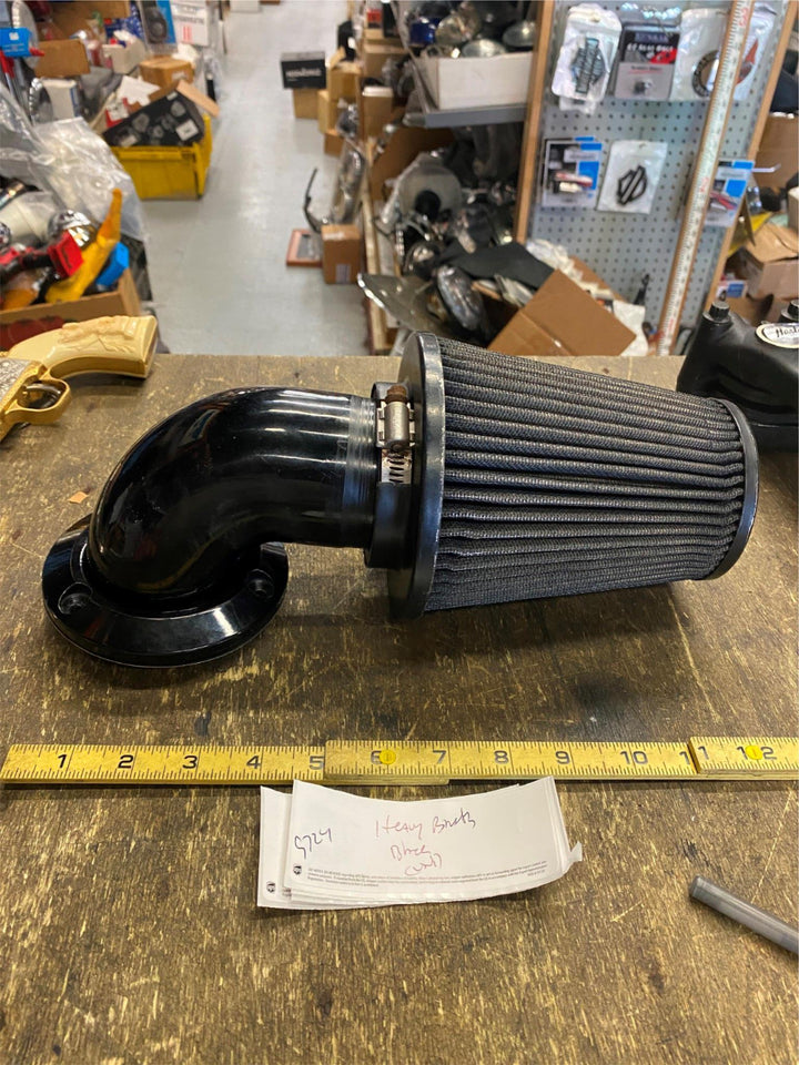 BLACK CONE AIR CLEANER FILTER FOR HARLEY TOURING DYNA SOFTAIL CUSTOM STAGE 1