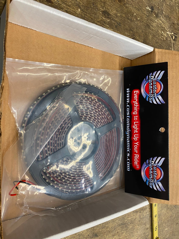 CUSTOM DYNAMICS 2040-1335 LED REEL YELLOW HARLEY HONDA MOTORCYCLE STRIPS BULK