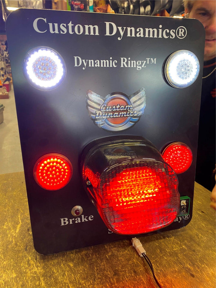 CUSTOM DYNAMICS TAILLLIGHT TURN SIGNALS LED DISPLAY HARLEY TOURING SOFTAIL FLH