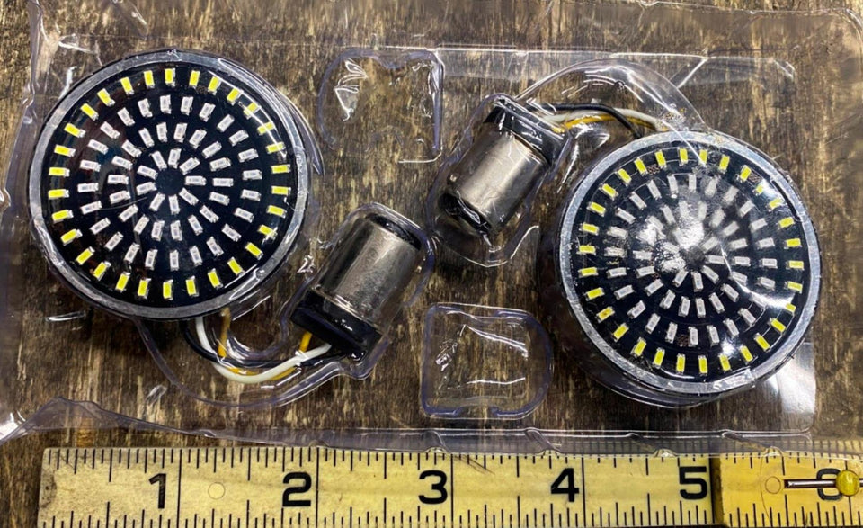 CUSTOM DYNAMICS TURN SIGNAL LED INSERT HARLEY TOURING DYNA SOFTAIL HALO LIGHT