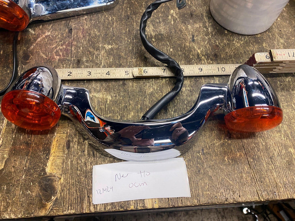 CHROME BRAKE TAILLIGHT TURN SIGNAL BULLET OEM STREET ROAD GLIDE TOURING FLHX FLT