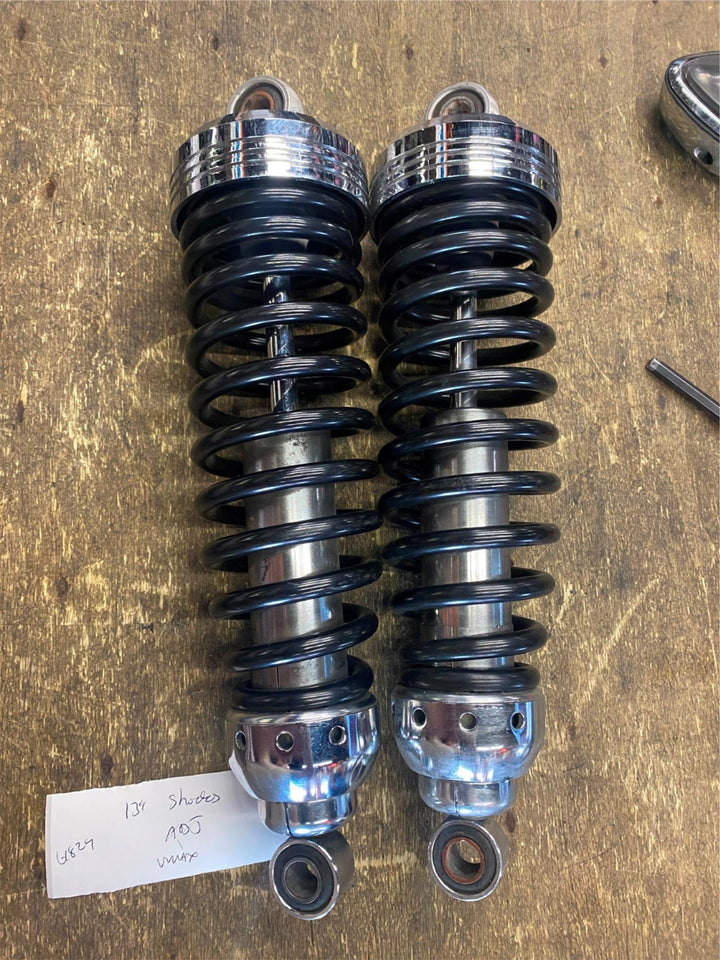 85-07 OEM YAMAHA VMAX 1200 REAR SHOCKS FACTORY 13" ADJUSTABLE MOTORCYCLE