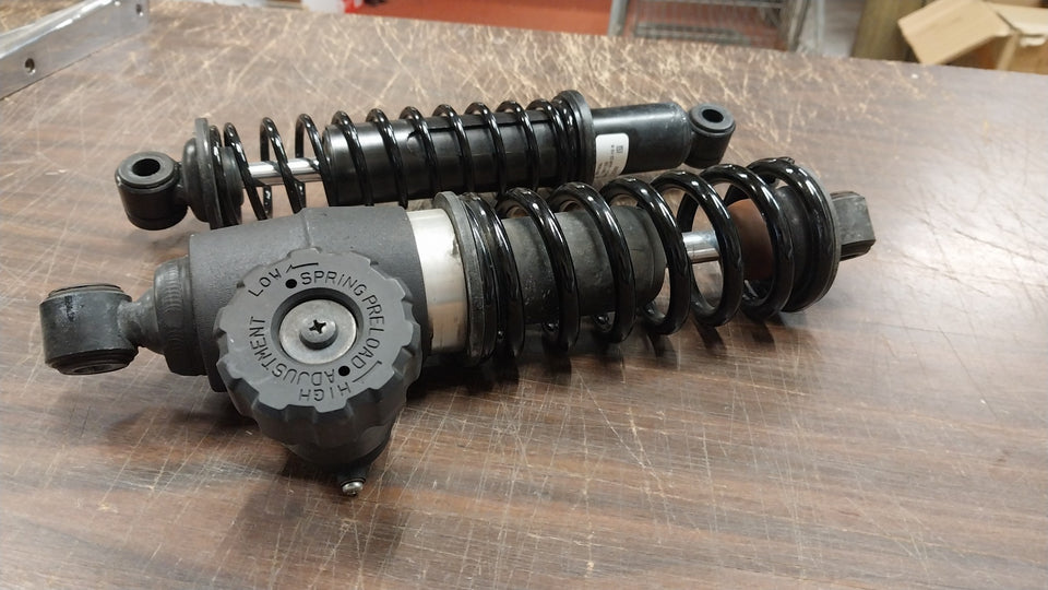 HARLEY OEM TOURING PREMIUM ADJ 12" SHOCKS LOW COIL OVER BAGGER FLH STREET GLIDE