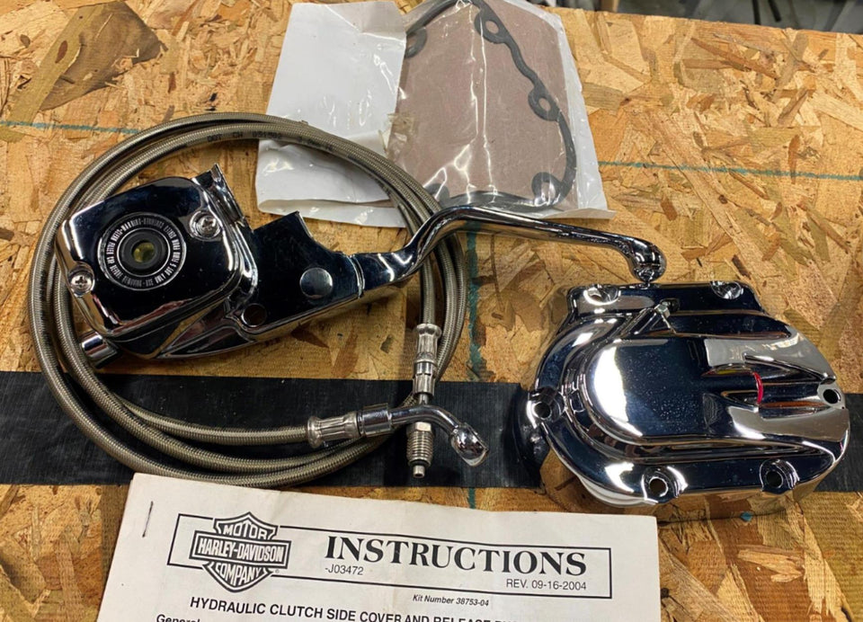 SCREAMIN EAGLE HYDRAULIC CLUTCH KIT MASTER TRANS COVER TOURING SOFTAIL DYNA 99^